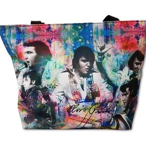 NWT Elvis Presley bag purse tote The King collage